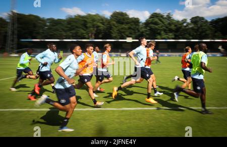 Wageningen, pays-Bas, 04 juillet 2022, Ferran Jutgla du Club photographié lors d'un camp d'entraînement de l'équipe belge de première ligue Club Brugge KV, à Wageningen, pays-Bas, avant la saison 2022-2023, lundi 04 juillet 2022. BELGA PHOTO VIRGINIE LEFOUR Banque D'Images