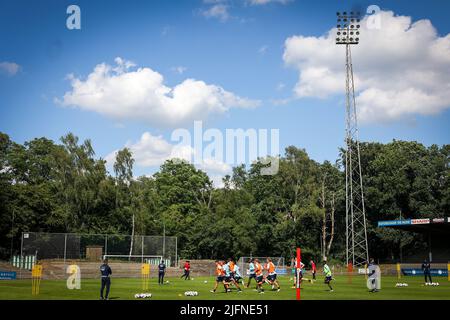 Wageningen, pays-Bas, 04 juillet 2022, Illustration photo montre un camp d'entraînement de l'équipe belge de première ligue Club Brugge KV, à Wageningen, pays-Bas, avant la saison 2022-2023, lundi 04 juillet 2022. BELGA PHOTO VIRGINIE LEFOUR Banque D'Images