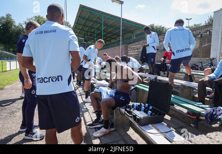 Wageningen, pays-Bas, 04 juillet 2022, Clinton Mata du Club photographié avant un camp d'entraînement de l'équipe belge de première ligue Club Brugge KV, à Wageningen, pays-Bas, avant la saison 2022-2023, le lundi 04 juillet 2022. BELGA PHOTO VIRGINIE LEFOUR Banque D'Images