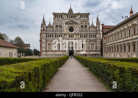 Extérieur de Certosa di Pavia, un important bâtiment de style Renaissance dans la région Lombardie, Italie Banque D'Images