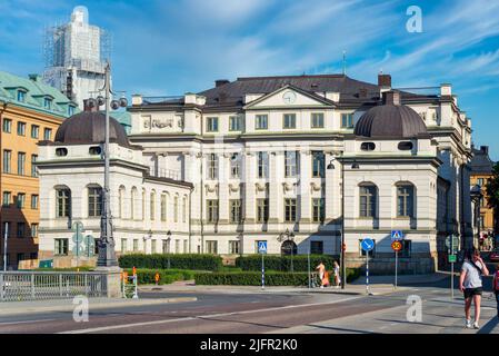 Stockholm, Suède - 26 juin 2022: Bâtiment de la Cour suprême de Suède, ou Hogsta domvold, abrégé HD, situé dans la vieille ville de Stockholm, ou Gamla stan, en été Banque D'Images