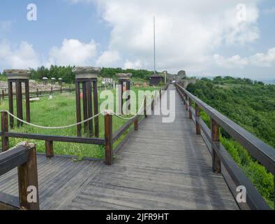 CAYCUMA, ZONGULDAK, TURQUIE. 20 JUILLET 2021. Tios ou la ville ancienne. Il est situé dans la ville de Filyos, dans le quartier de Çaycuma. Banque D'Images