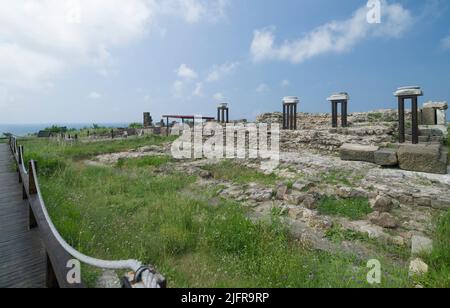 CAYCUMA, ZONGULDAK, TURQUIE. 20 JUILLET 2021. Tios ou la ville ancienne. Il est situé dans la ville de Filyos, dans le quartier de Çaycuma. Banque D'Images