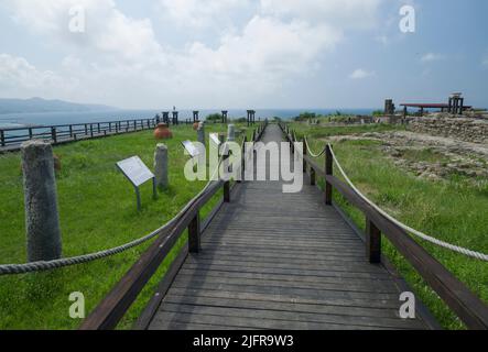 CAYCUMA, ZONGULDAK, TURQUIE. 20 JUILLET 2021. Tios ou la ville ancienne. Il est situé dans la ville de Filyos, dans le quartier de Çaycuma. Banque D'Images