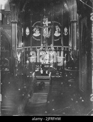 L'intérieur de l'église Saint-Petrus-Canisius Banque D'Images