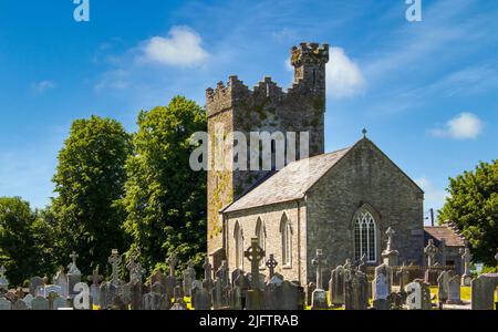 L'église Saint-Jean d'Ardmayle date du 19th siècle et se dresse dans un cimetière historique. Comté de Tipperary, Irlande. Banque D'Images