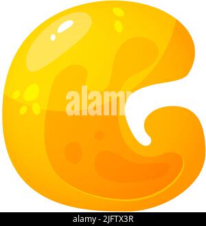 Lettres colorées en gelée, alphabet comique pour les enfants. Police jelly Bright. Type d'enfant pour les événements, les promotions. Illustration de Vecteur