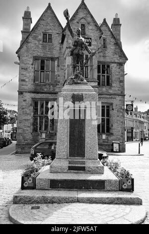 Mémorial de guerre dans la rue Boscawen, Truro Banque D'Images