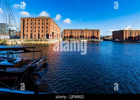 Le Royal Albert Dock. Liverpool, Merseyside, Lancashire, Angleterre, Royaume-Uni Banque D'Images