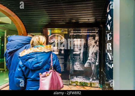 Entrée originale au Cavern Club. Liverpool, Merseyside, Angleterre, Royaume-Uni Banque D'Images