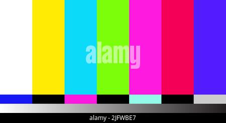 AUCUN signal d'arrière-plan de l'écran tv Illustration de Vecteur