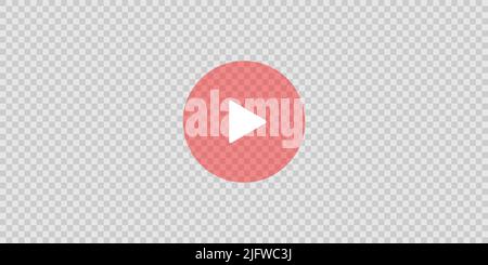 Illustration d'arrière-plan transparent du lecteur vidéo Illustration de Vecteur