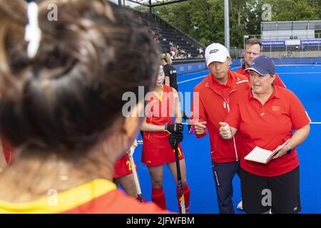 AMSTERDAM - entraîneur-chef Alyson Annan (CHN) pendant le match entre l'Inde et la Chine aux Championnats du monde de hockey au stade Wagener, sur 5 juillet 2022 à Amsterdam. ANP WILLEM VERNES Banque D'Images