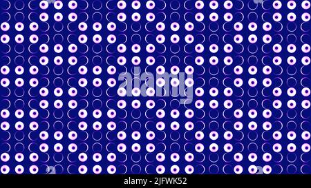 Animation bleue.Design.animation lumineuse avec des lanternes blanches qui brillent et scintillent avec différentes lumières. 4K images de haute qualité Banque D'Images