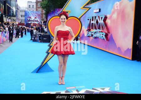 Natalie Portman arrive pour la première de Thor: Love and Thunder à Leicester Square, Londres. Date de la photo: Mardi 5 juillet 2022. Banque D'Images