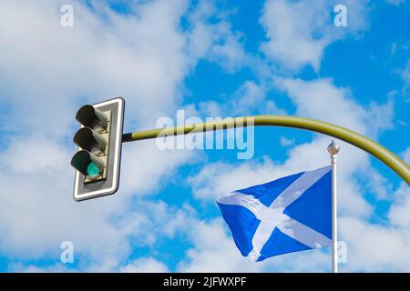 Ecosse, référendum écossais, indépendance octobre 2023 concept Banque D'Images