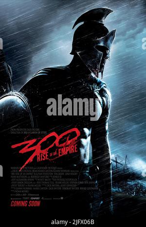 AFFICHE DU GUERRIER, 300 : LA MONTÉE D'UN EMPIRE, 2014 Banque D'Images