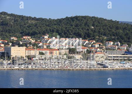 Scènes autour du port à Split, Croatie Banque D'Images