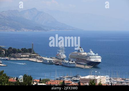 Scènes autour du port à Split, Croatie Banque D'Images