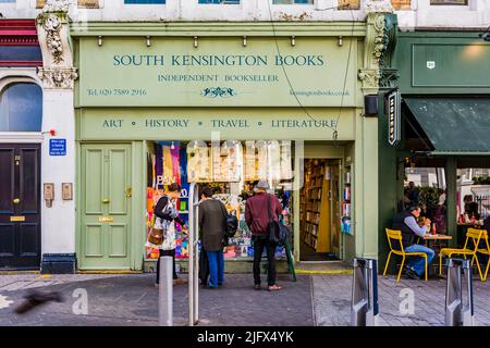 Façade de livres de South Kensington. Thurloe St, South Kensington, Royal Borough of Kensington et Chelsea. Londres, Angleterre, Royaume-Uni, Europe Banque D'Images