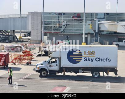 Sky chefs Truck à JFK sur 6 juin 2022 Banque D'Images