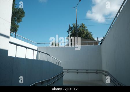 Riga, Riga, Lettonie. 5th juillet 2022. Entrée du métro. Riga, Lettonie. (Image de crédit : © Uygar Ozel/ZUMA Press Wire) Banque D'Images