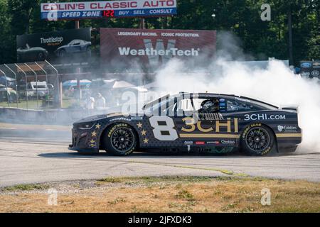 Elkhart Lake, WISCONSIN, États-Unis. 3rd juillet 2022. Tyler Reddick remporte la NASCAR Cup Series pour le Kwik Trip 250 présenté par JOCKEY Made in America à Elkhart Lake, WISCONSIN, USA. (Image de crédit : © Walter G. Arce Sr./ZUMA Press Wire)