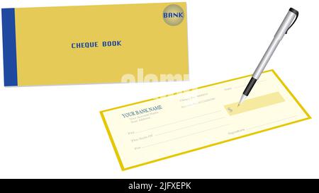 Jaune et bleu Vérifiez la couleur du livre à l'aide d'un stylo gris et noir ou argent Banque D'Images