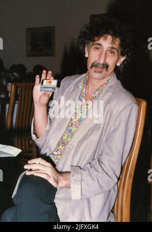 Le musicien américain Frank Zappa, environ 1987 Banque D'Images