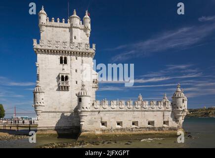 La Tour de Belém, Lisbonne, Portugal. Banque D'Images