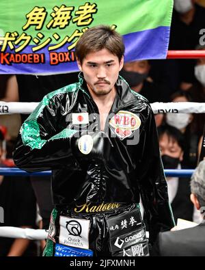 Tokyo, Japon. 29th juin 2022. Masayoshi Hashizume du Japon avant le WBO Asie Pacifique super-flyweight titre bout à la salle Korakuen à Tokyo, Japon, 29 juin 2022. Crédit: Hiroaki Finito Yamaguchi/AFLO/Alamy Live News Banque D'Images