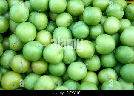 Fond Apple vert, faible profondeur de champ. Banque D'Images