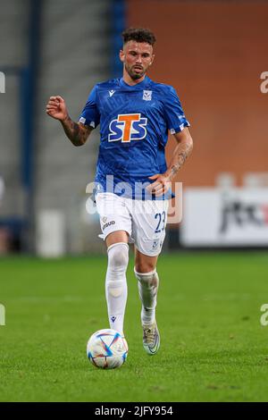 Poznan, Pologne. 06th juillet 2022. Kristoffer Velde lors du match de qualification de la Ligue des champions de l'UEFA 1st entre Lech Poznan et Qarabag FK sur 5 juillet 2022 à Poznan, en Pologne. (Photo de Pawel Jaskolka/PressFocus/SIPA USA) France OUT, Pologne OUT Credit: SIPA USA/Alay Live News Banque D'Images