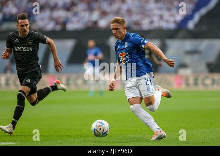 Poznan, Pologne. 06th juillet 2022. Michal Skoras lors du match de qualification de la Ligue des champions de l'UEFA 1st entre Lech Poznan et Qarabag FK sur 5 juillet 2022 à Poznan, en Pologne. (Photo de Pawel Jaskolka/PressFocus/SIPA USA) France OUT, Pologne OUT Credit: SIPA USA/Alay Live News Banque D'Images