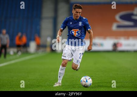 Poznan, Pologne. 06th juillet 2022. Joel Pereira lors du match de qualification de la Ligue des champions de l'UEFA 1st entre Lech Poznan et Qarabag FK sur 5 juillet 2022 à Poznan, en Pologne. (Photo de Pawel Jaskolka/PressFocus/SIPA USA) France OUT, Pologne OUT Credit: SIPA USA/Alay Live News Banque D'Images