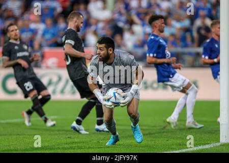 Poznan, Pologne. 06th juillet 2022. Shakhrudin Magomedaliyev lors du match de qualification de la Ligue des champions de l'UEFA 1st entre Lech Poznan et Qarabag FK sur 5 juillet 2022 à Poznan, en Pologne. (Photo de Pawel Jaskolka/PressFocus/SIPA USA) France OUT, Pologne OUT Credit: SIPA USA/Alay Live News Banque D'Images