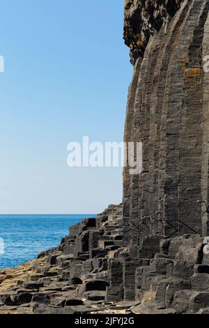 Colonnes de Basalt, Staffa Island, Hebrides Banque D'Images