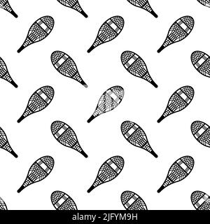 Motif classique sans couture Icon de Snowshoes, illustration de l'art vectoriel de l'équipement de neige d'hiver Illustration de Vecteur
