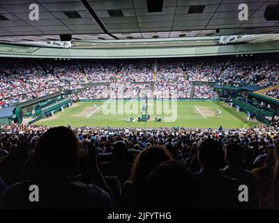 Finale hommes de Wimbledon - 2021 Banque D'Images