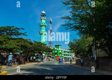 Phare à Malindi, Océan Indien, Kenya, Afrique de l'est, Afrique Banque D'Images