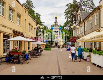 Jomas iela, Majori, Jurmala, Lettonie, Europe Banque D'Images