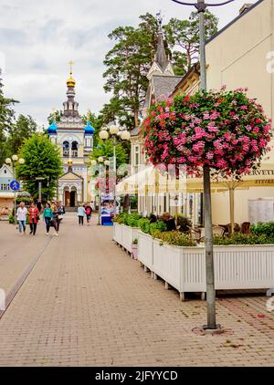 Jomas iela, Majori, Jurmala, Lettonie, Europe Banque D'Images