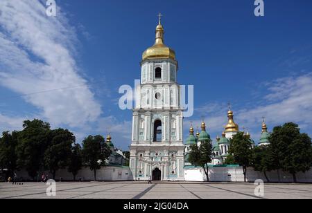Kiev, Ukraine 16 juin 2021: Sainte-Sophie ou cathédrale Sainte-Sophie de Kiev - un temple construit dans la première moitié du 11th siècle dans le centre de Kiev Banque D'Images