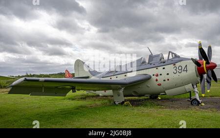 Fairey Gannet ECM.6 XA459 au Solway Aviation Museum Banque D'Images