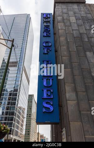 House of Blues est situé dans le centre-ville de Chicago et l'un des meilleurs sites de la ville. Banque D'Images