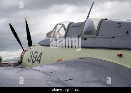 Fairey Gannet ECM.6 XA459 au Solway Aviation Museum Banque D'Images