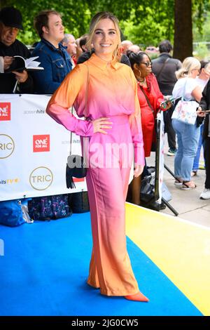 Londres, Royaume-Uni. 6 juillet 2022. Sian Welby arrive pour les prix TRIC 2022 à Grosvenor House, Londres. Date de la photo: Mercredi 6 juillet 2022. Le crédit photo devrait se lire: Matt Crossick/Empics/Alamy Live News Banque D'Images