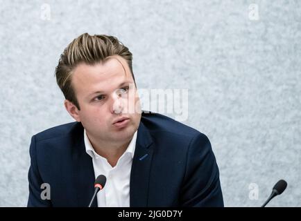 LA HAYE - pays-Bas, 2022-07-06 14:40:50 LA HAYE - Peter Valstar (VVD), lors du débat de la commission de la pêche et de l'horticulture à la Chambre des représentants. ANP BART MAAT pays-bas hors - belgique hors Banque D'Images