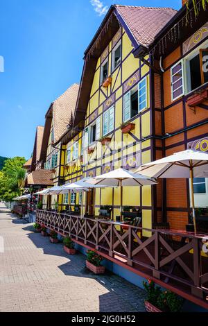 Village allemand dans la ville de Blumenau, Brésil Banque D'Images