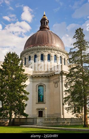 Chapelle de l'Académie navale à Annapolis, Maryland, États-Unis. Banque D'Images